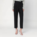 Alberta Ferretti Black wool-blend trousers