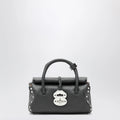 Zanellato Dotta Baby black grained leather bag