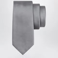 Ferragamo Grey Silk Tie