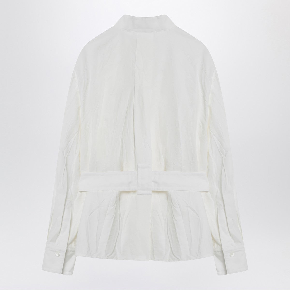 Ferragamo White belted shirt in cotton blend