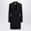 Ferragamo Black double-breasted wool-blend suit