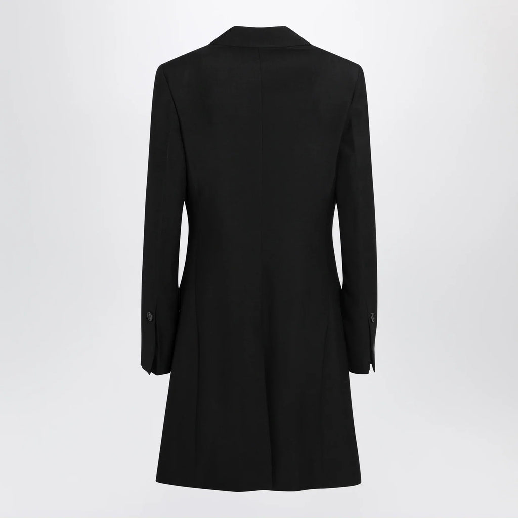 Ferragamo Black double-breasted wool-blend suit