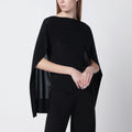 Alberta Ferretti Black top with chiffon sleeves