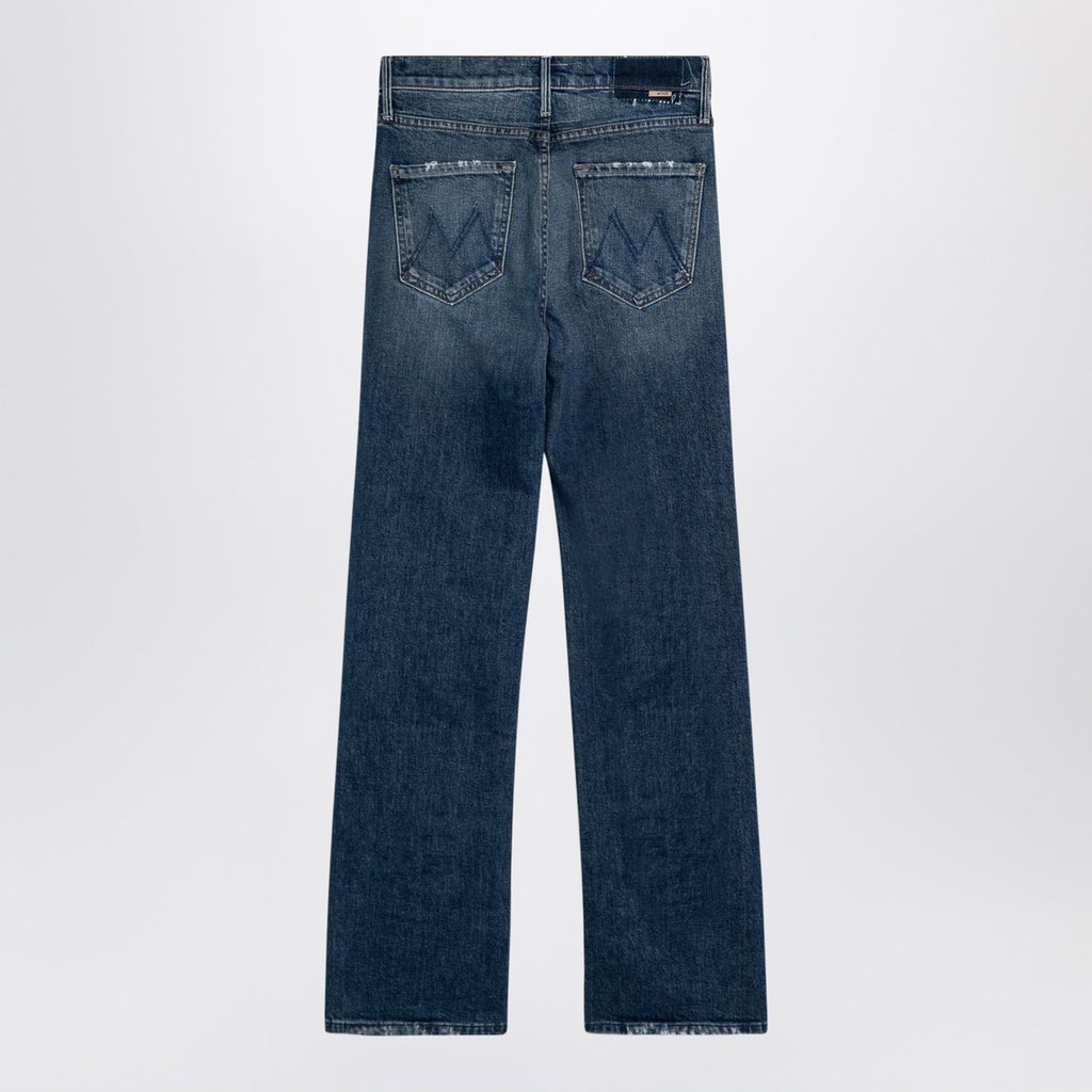 Mother Washed blue jeans The Kick It