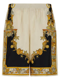Versace Coral Theatre Print Bermuda Shorts
