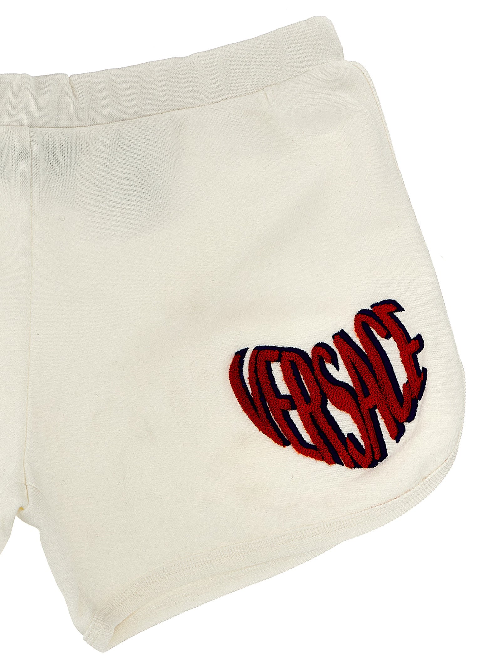 Versace Kids Logo Embroidery Shorts