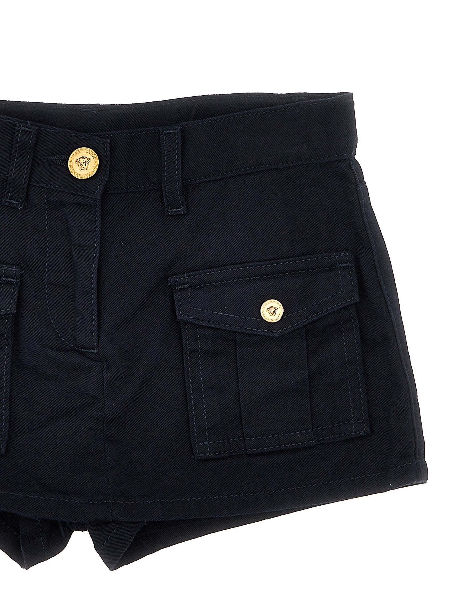 Versace Kids Gabardine Shorts