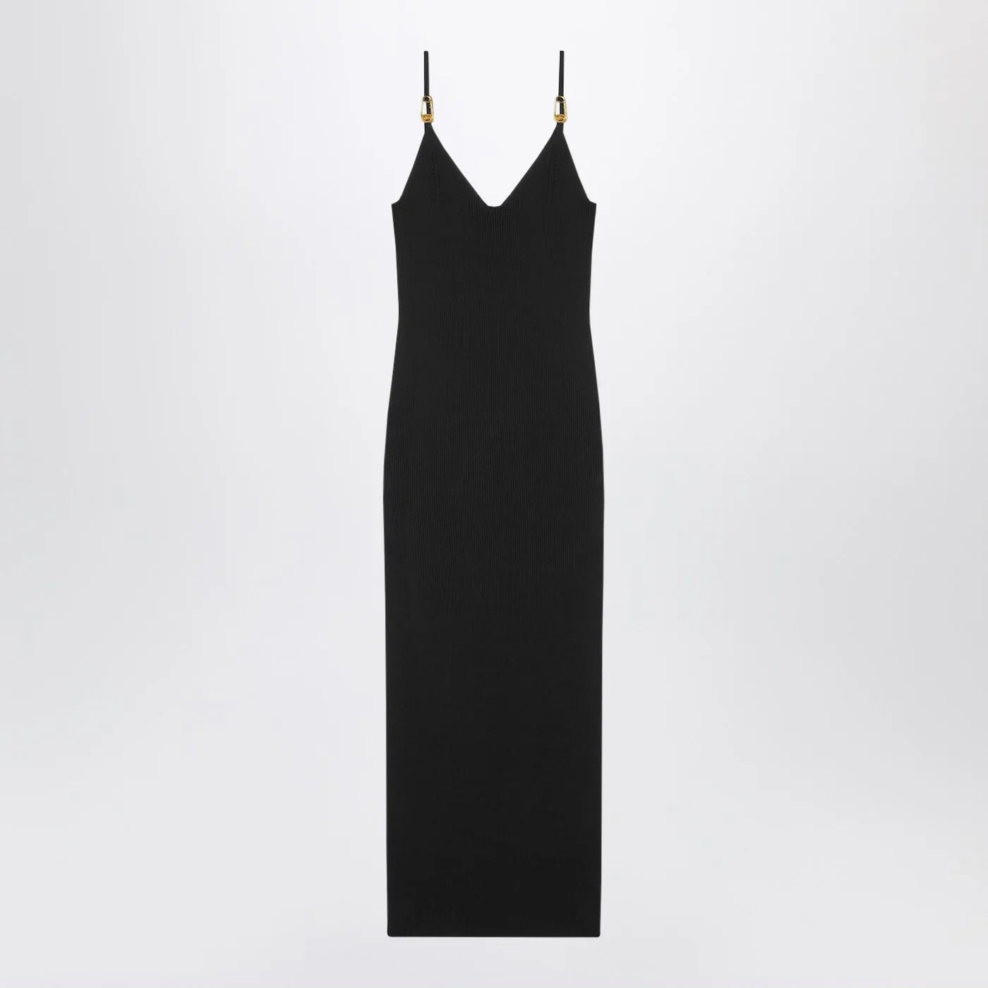 Versace Black knitted midi dress