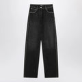 Versace Black jeans with studs and crystals