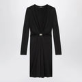 Versace Black viscose jersey midi dress