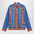 Versace Regular printed silk twill shirt