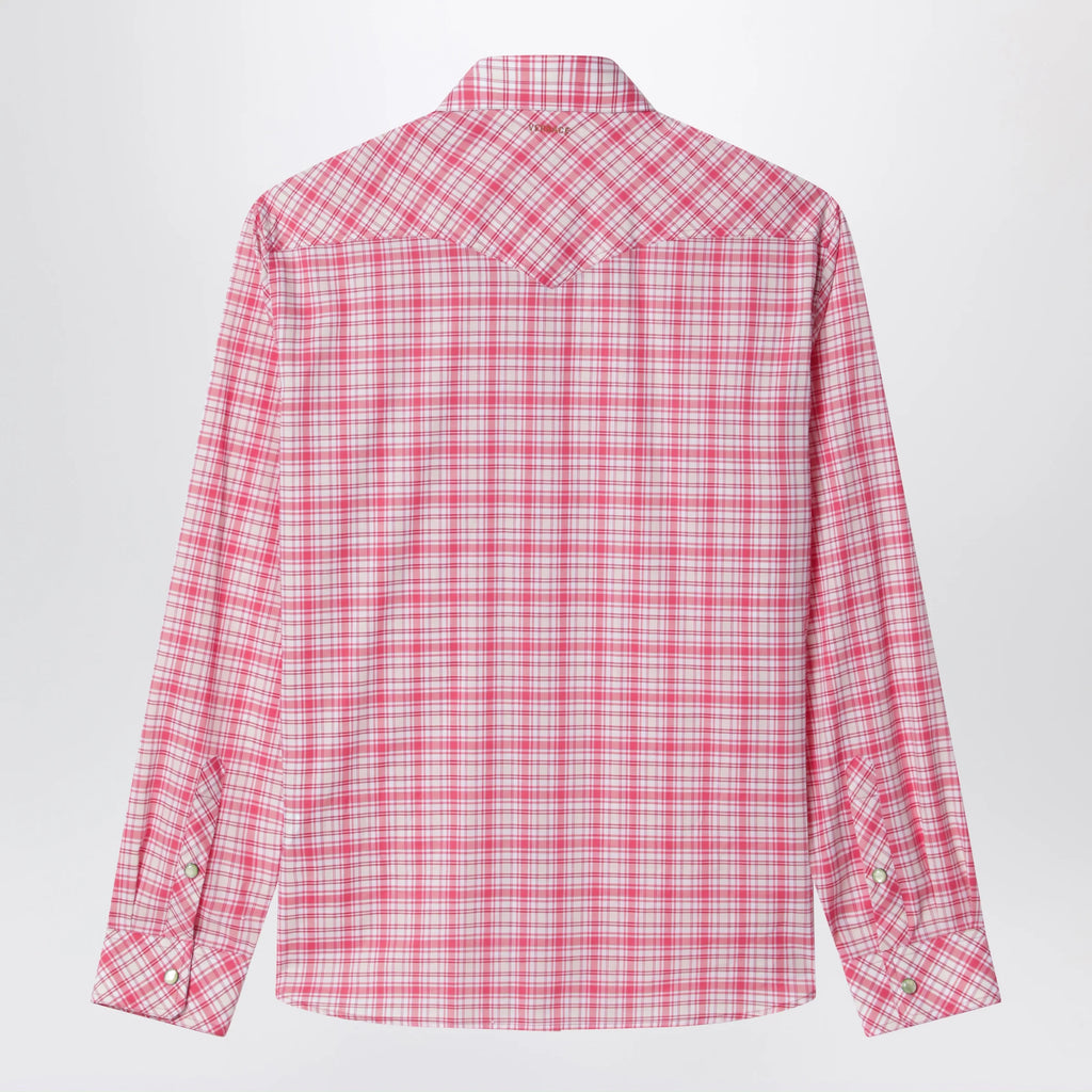 Versace Slim-fit cotton poplin check shirt