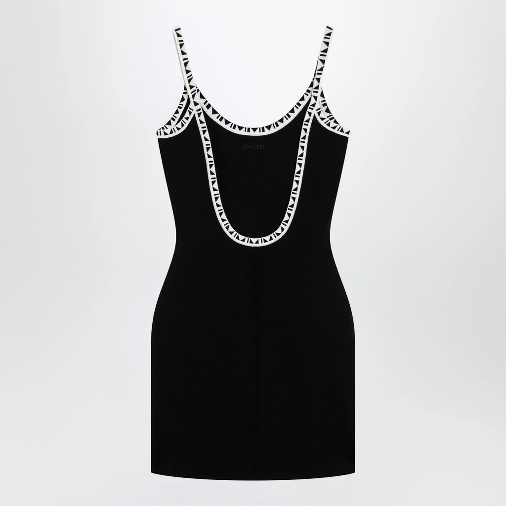 Versace Black stretch viscose mini dress