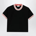 Versace Black stretch cotton jersey T-shirt