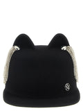 Maison Michel Jamie Hat With Crystals
