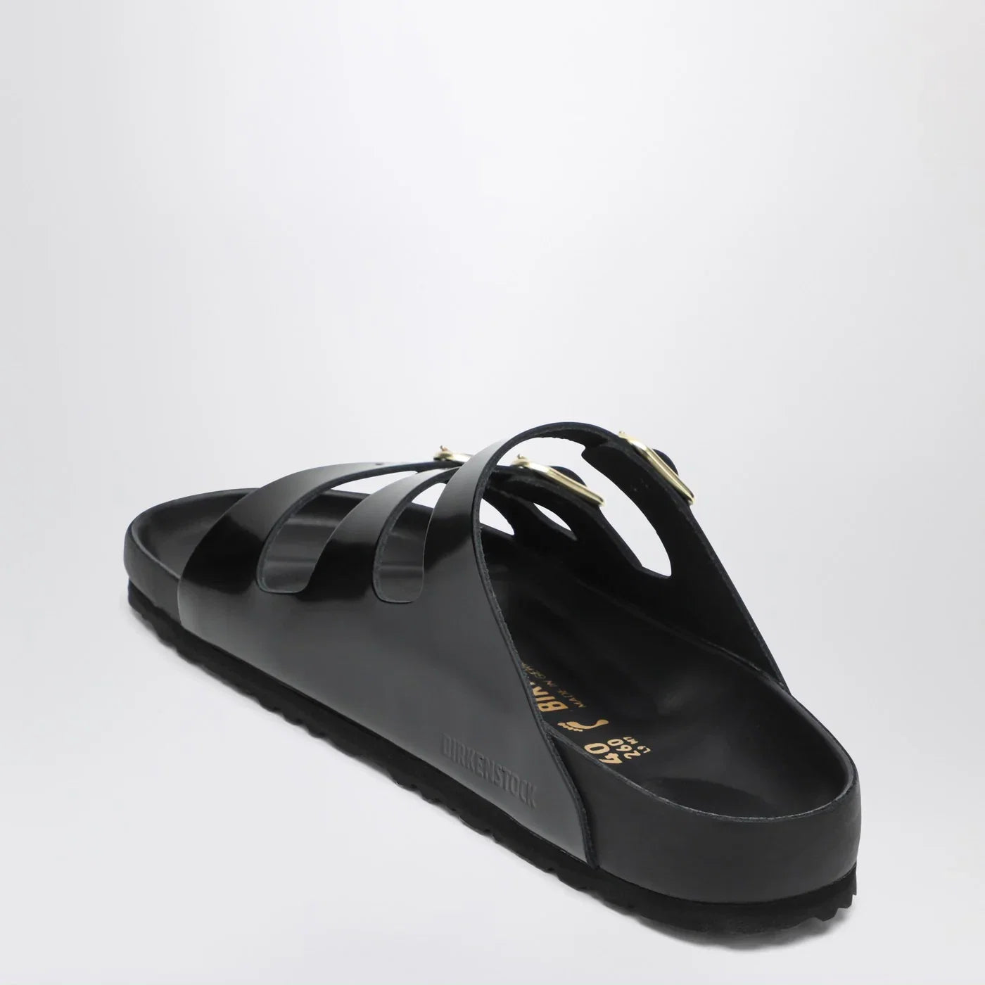 Birkenstock Slide Florida Dbuckle Exquisite lucida nera