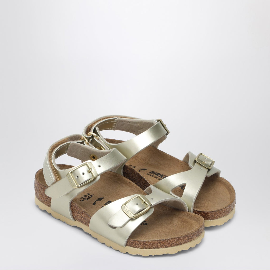Birkenstock Rio metallic gold sandal