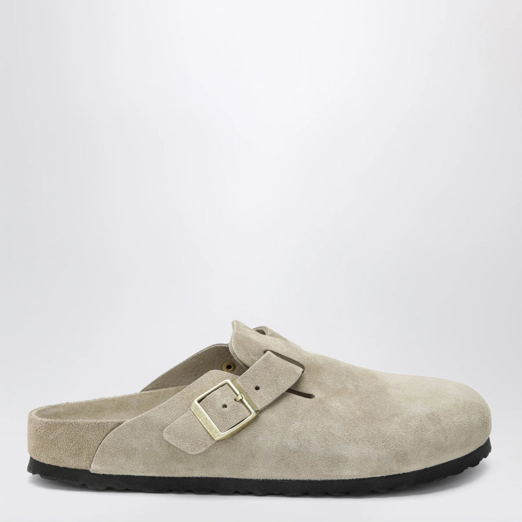 Birkenstock Boston Exquisite suede clogs in taupe
