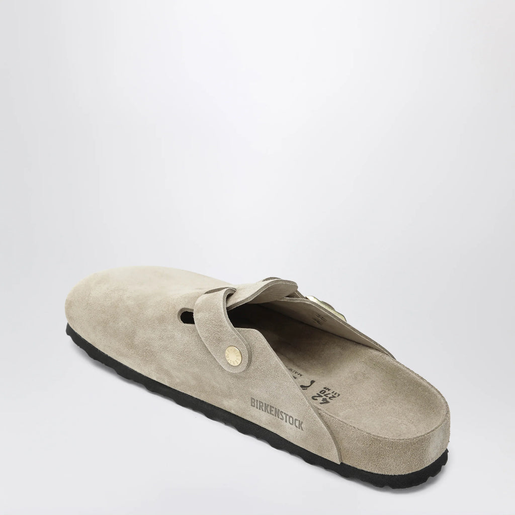 Birkenstock Boston Exquisite suede clogs in taupe