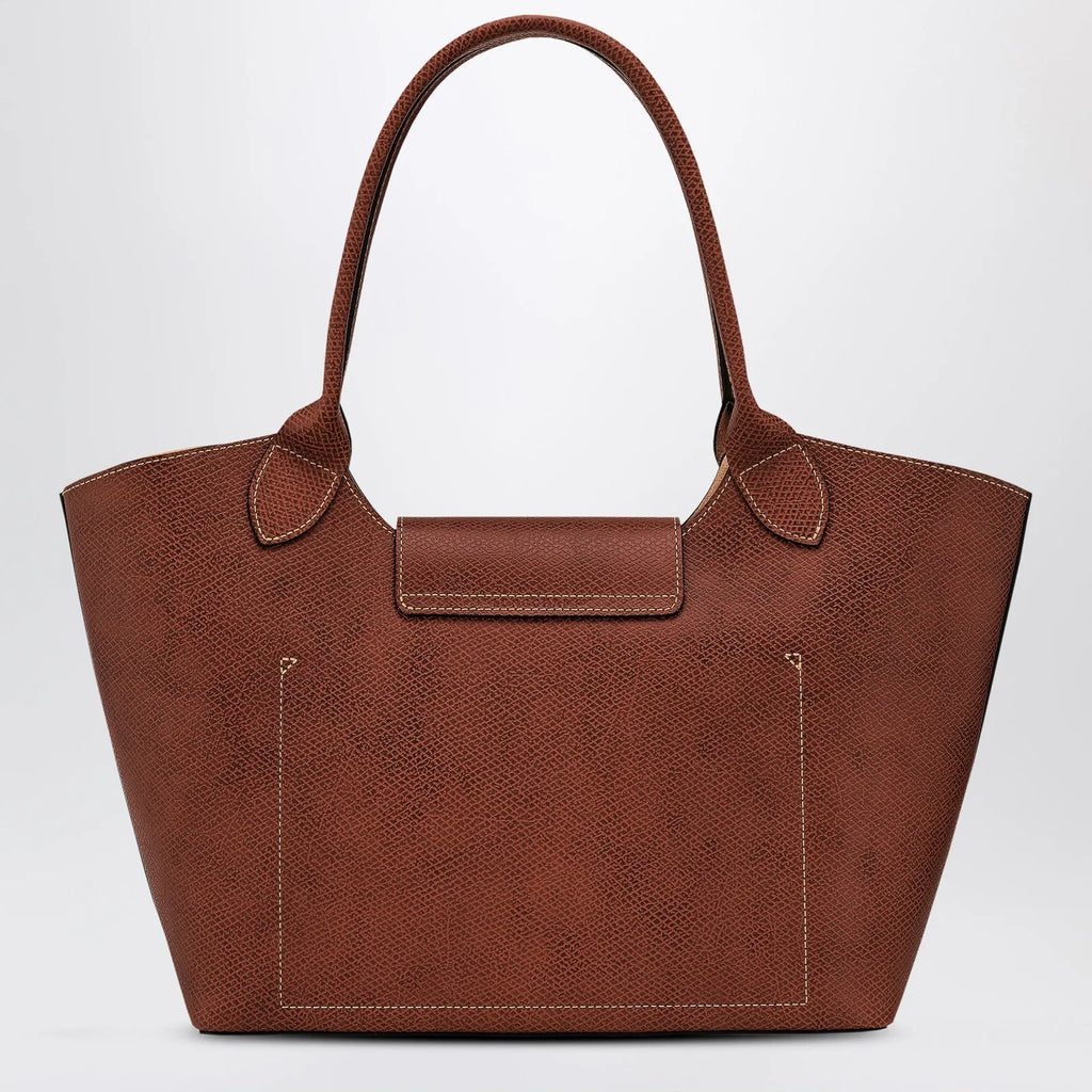 Longchamp L Épure leather shoulder bag brown