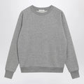 The Row Eulalia sweatshirt in grey mélange cashmere blend