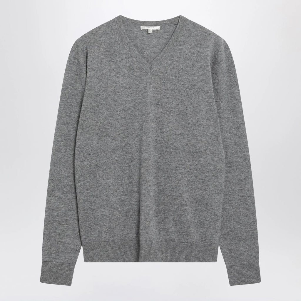 The Row Nian sweater in grey cashmere