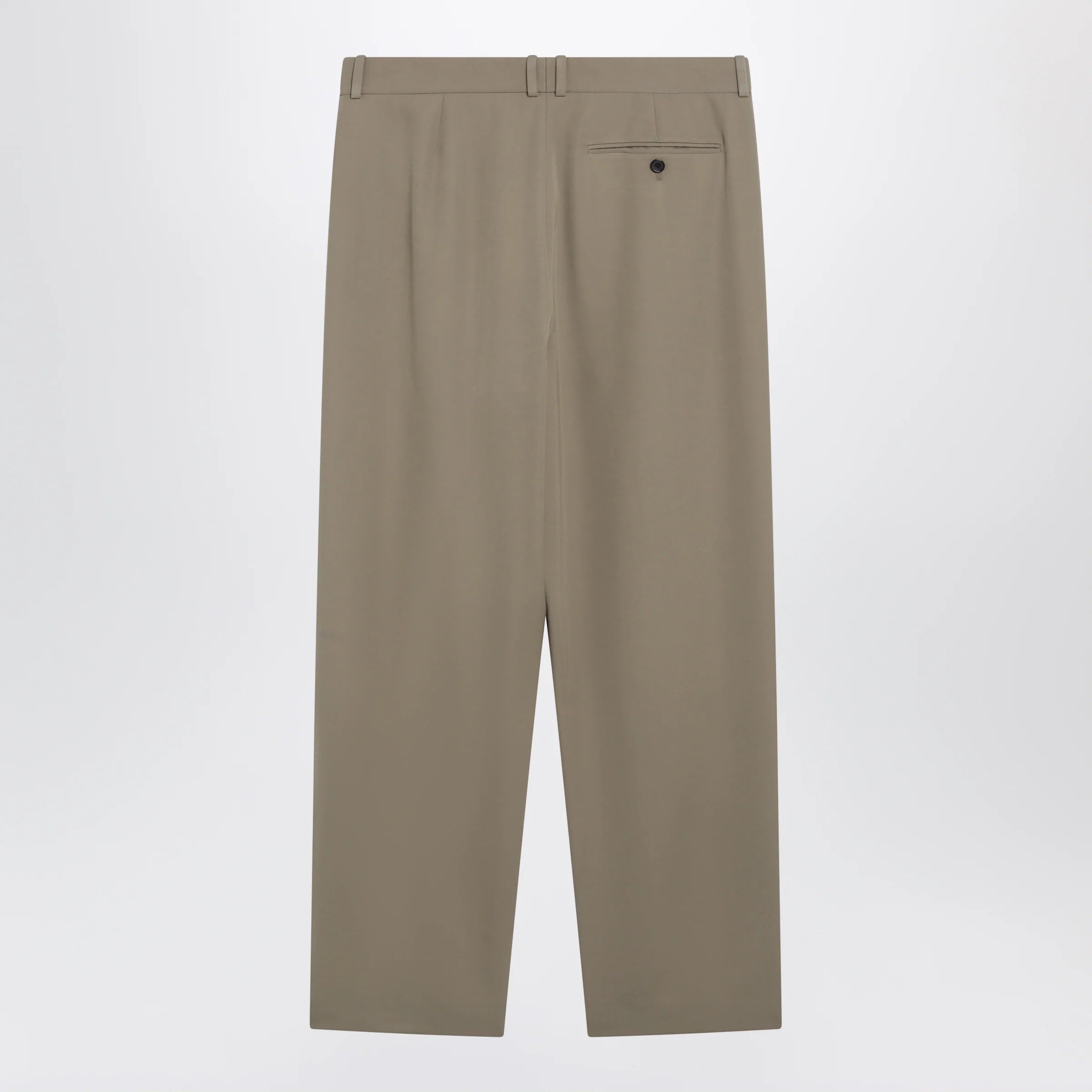 The Row Gianni tapered wool gabardine trousers in beige