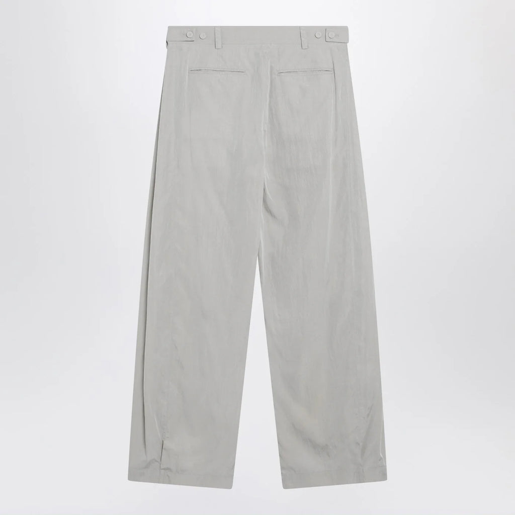 The Row Iven trousers in smoke grey silk blend