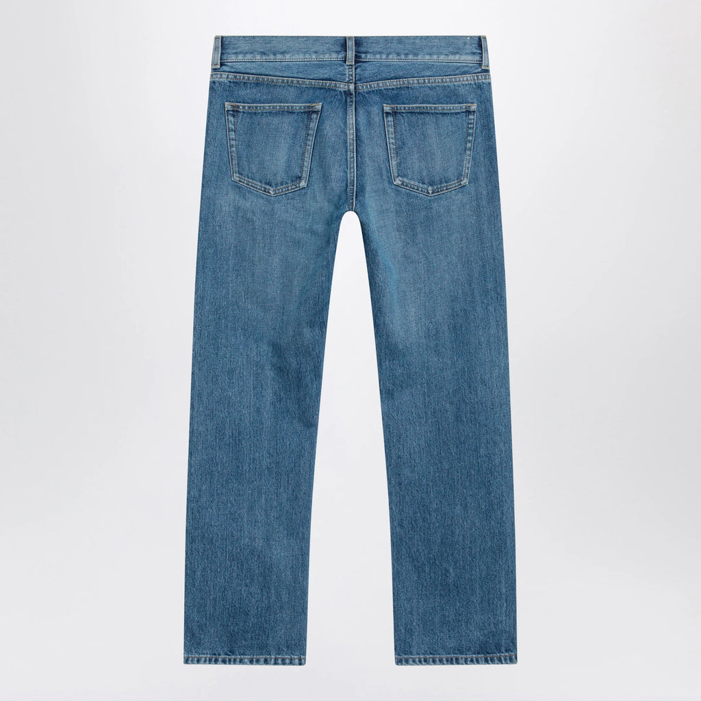 The Row Fima low-rise straight-leg cotton jeans in indigo