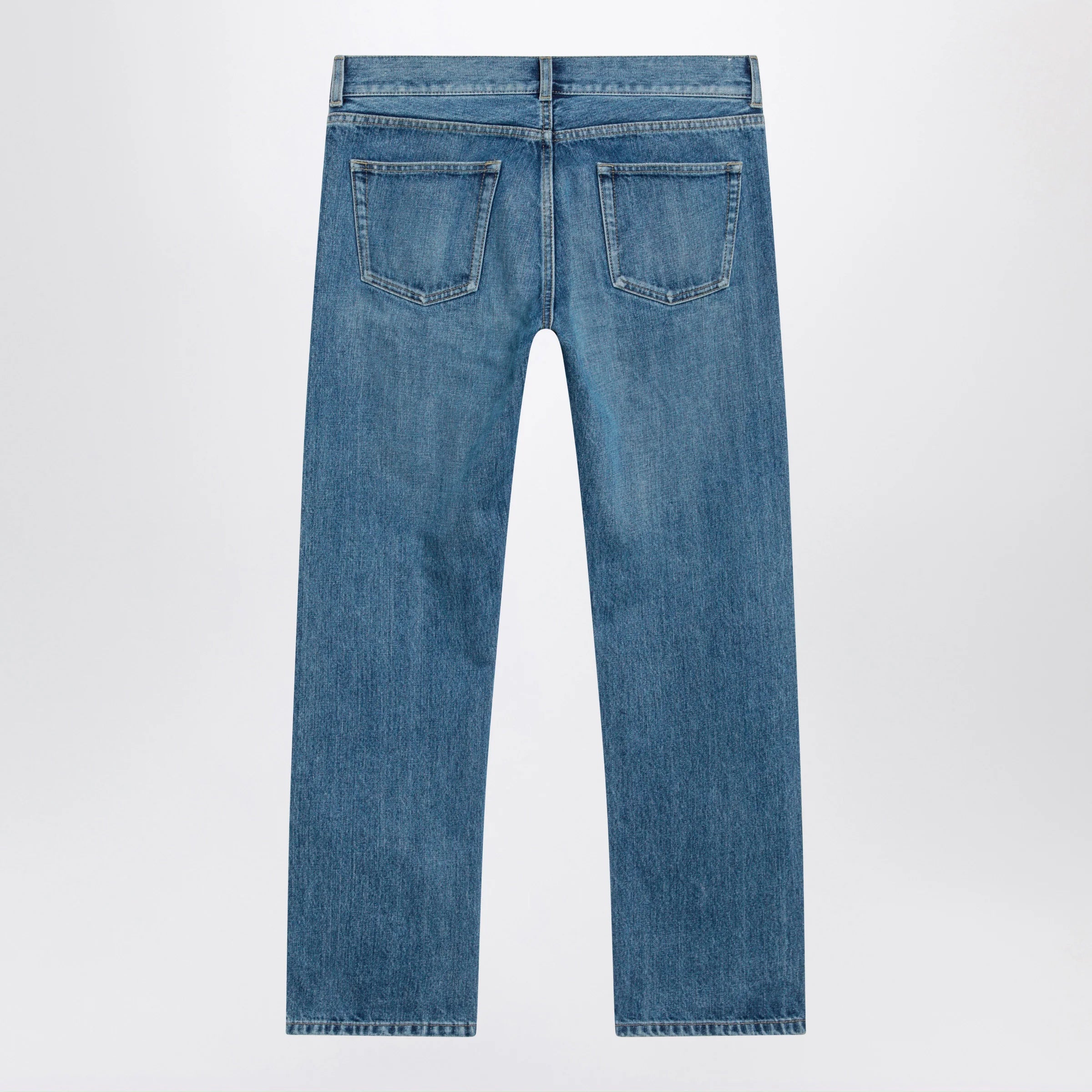 The Row Fima low-rise straight-leg cotton jeans in indigo