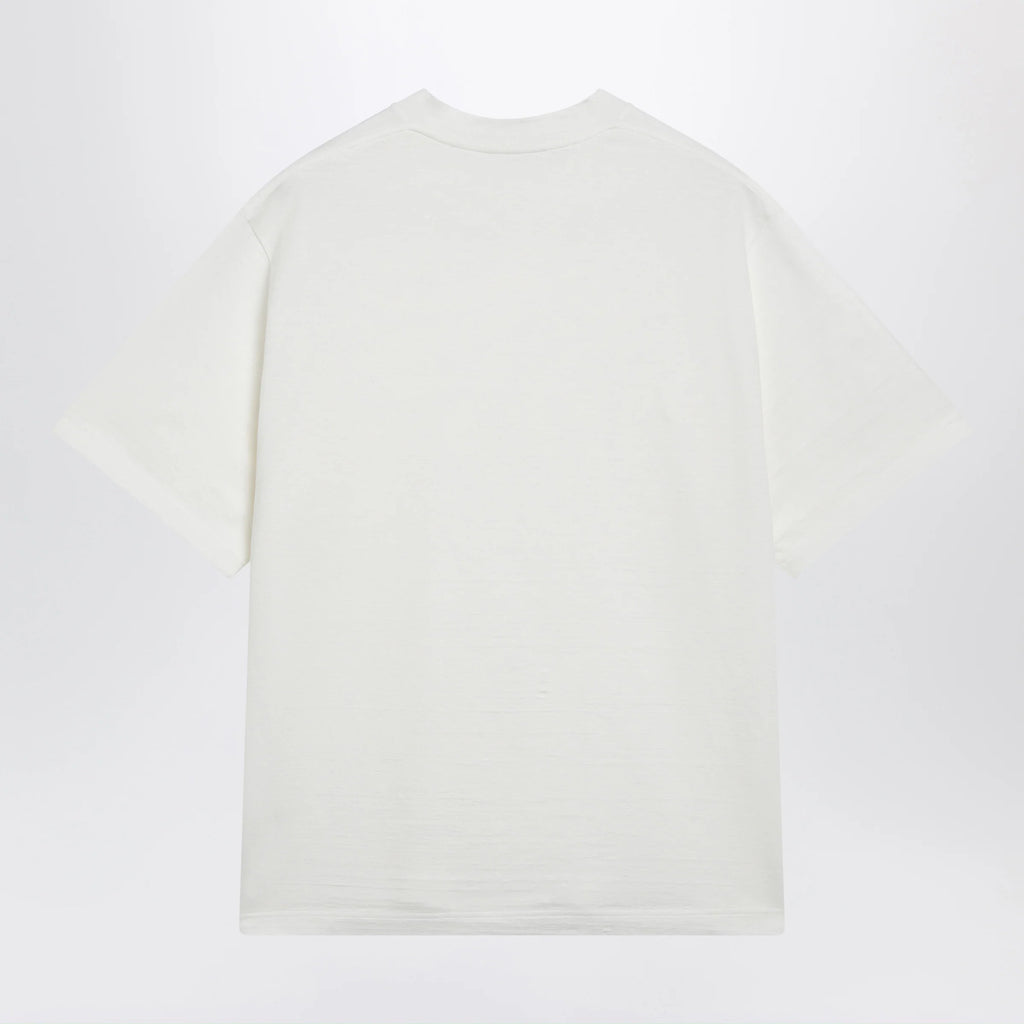 The Row Estavo oversized linen jersey T-shirt in white