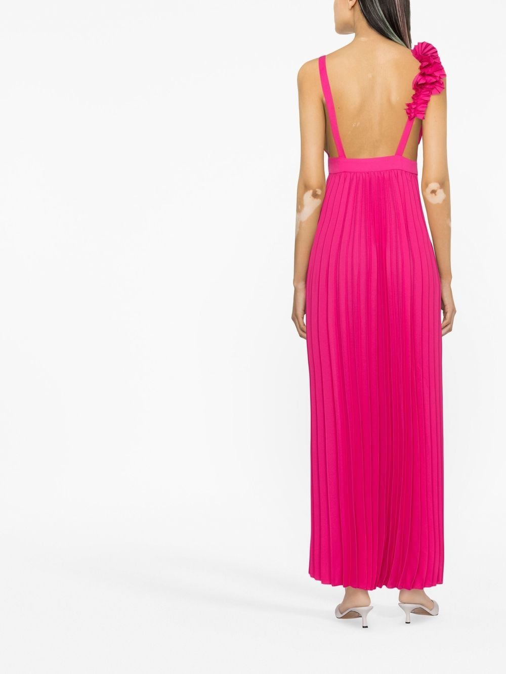 P.A.R.O.S.H. Palmer pleated maxi dress