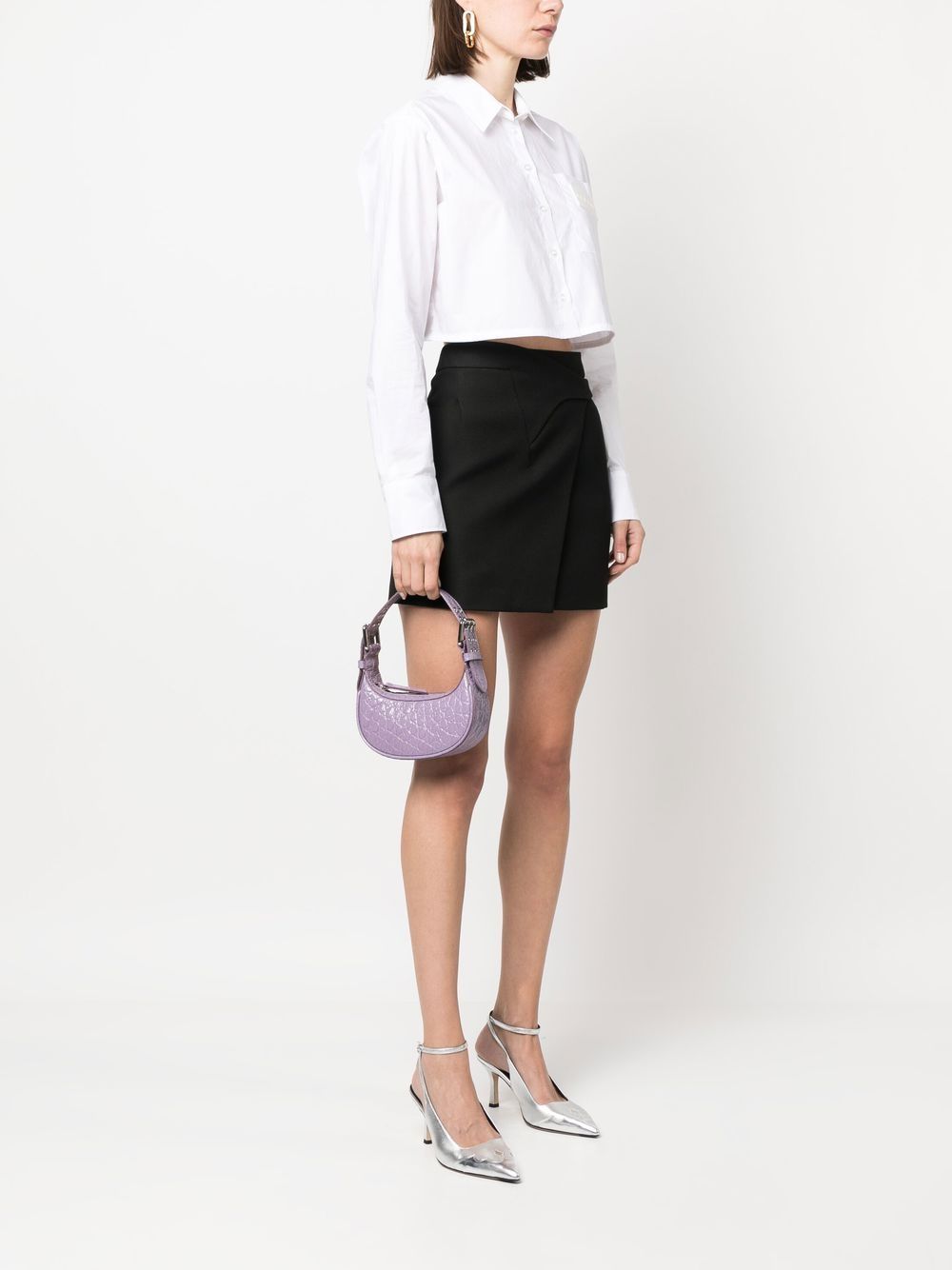 By Far Pre By Far mini Soho crocodile-effect shoulder bag