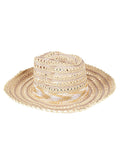 Exquisite J Raffia sombrero hat
