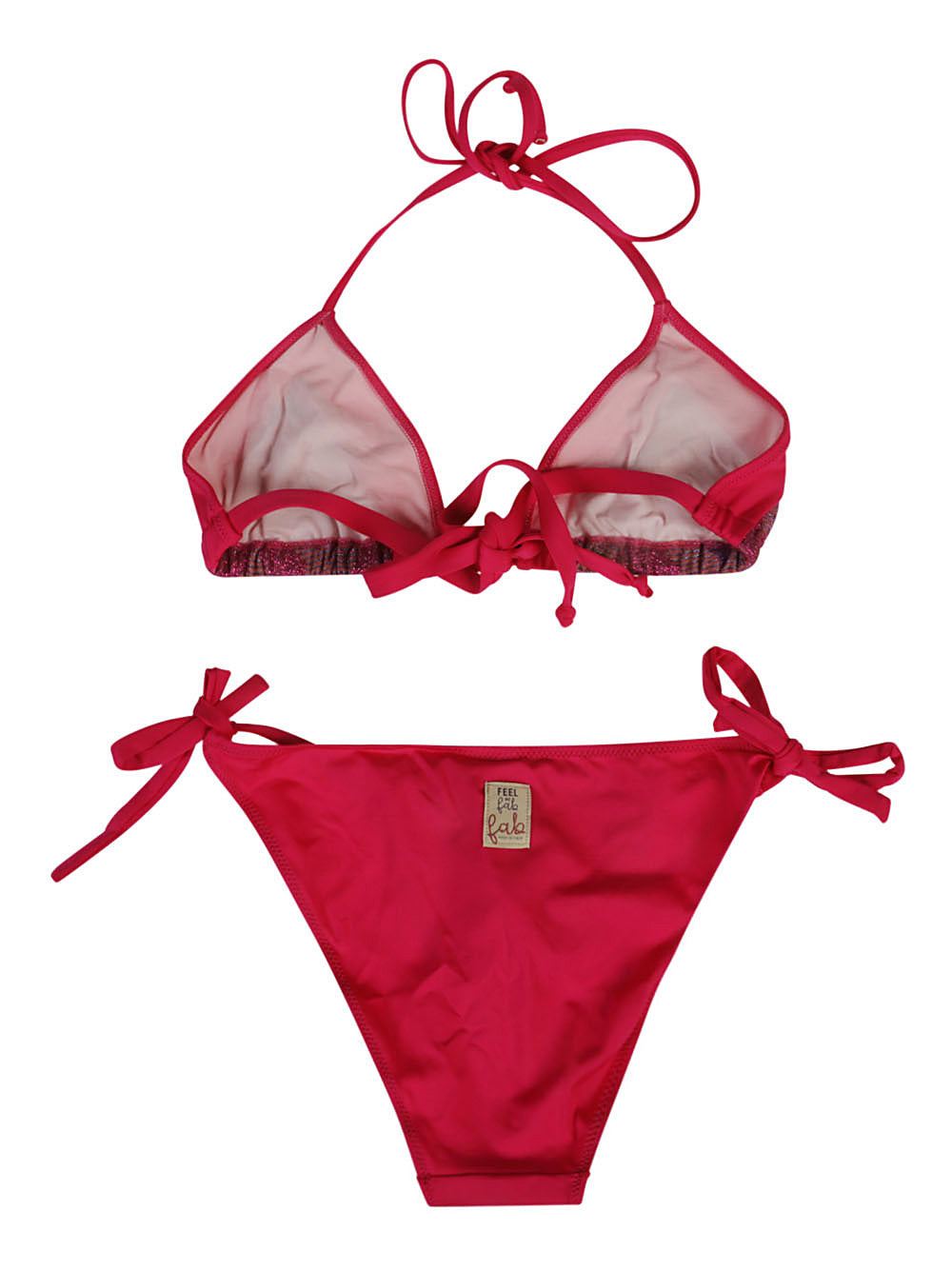 Feel Me Fab One printed triangle bikini set