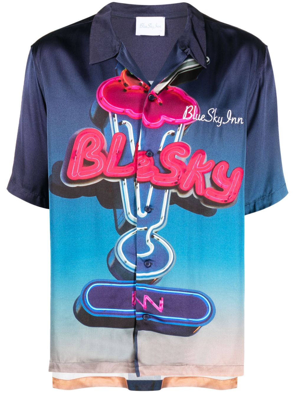 Blue Sky Inn Printed viscose shirt