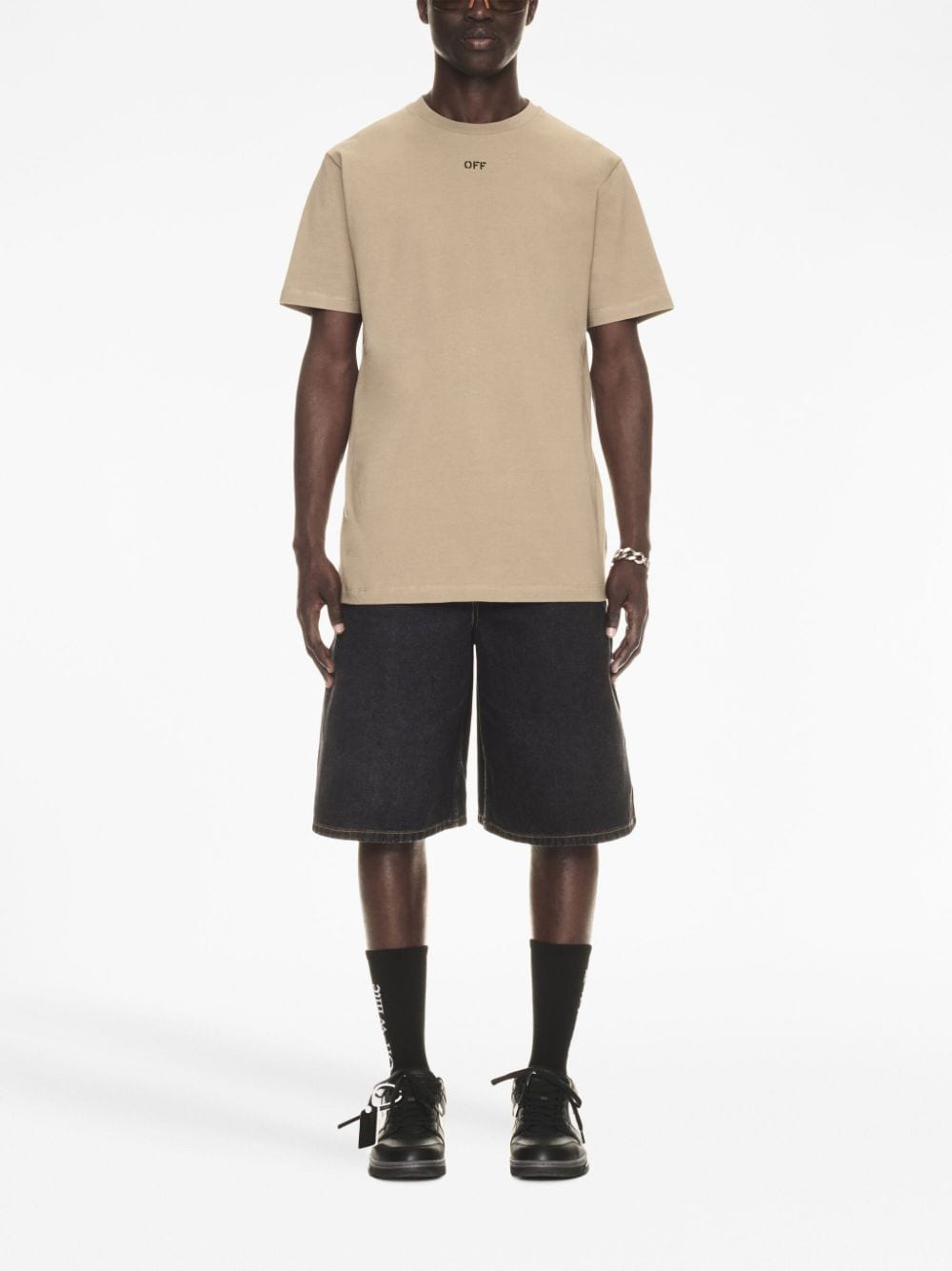 Off White Logo cotton t-shirt