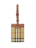 Burberry checkered luggage tag