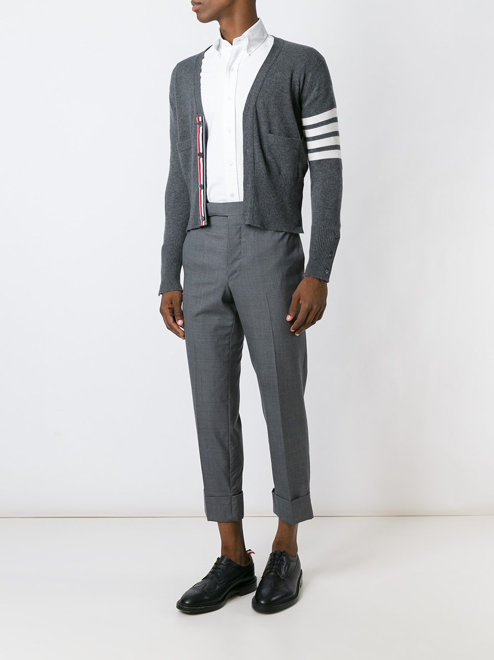 Thom Browne 4Bar cashmere cardigan