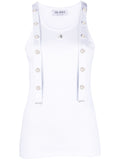 The Attico Ribbed cotton tank top
