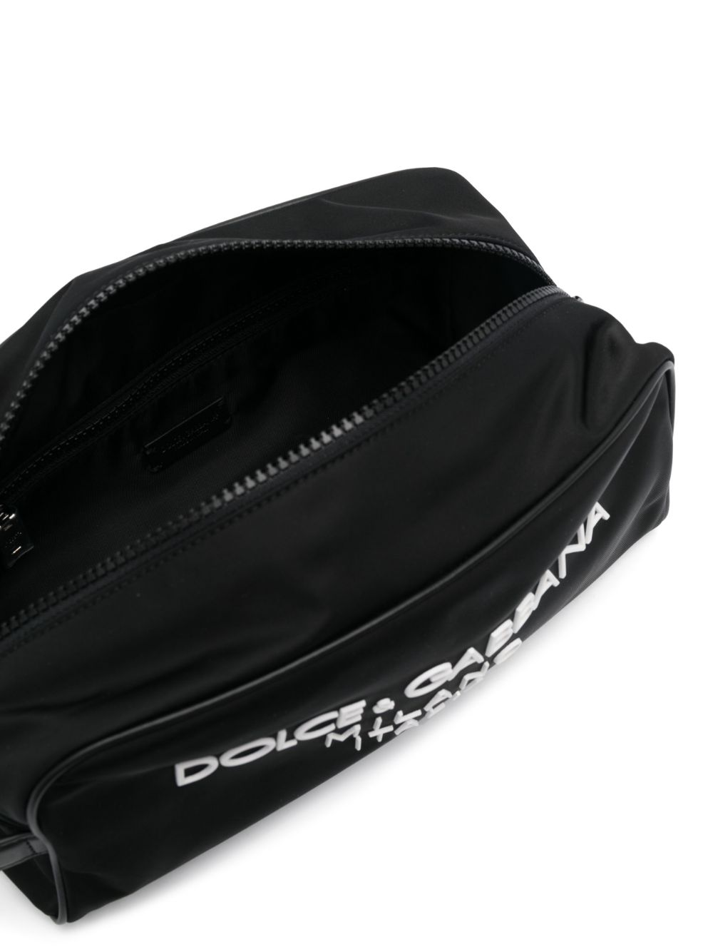 Dolce & Gabbana Nylon toiletry bag with rubberized logo