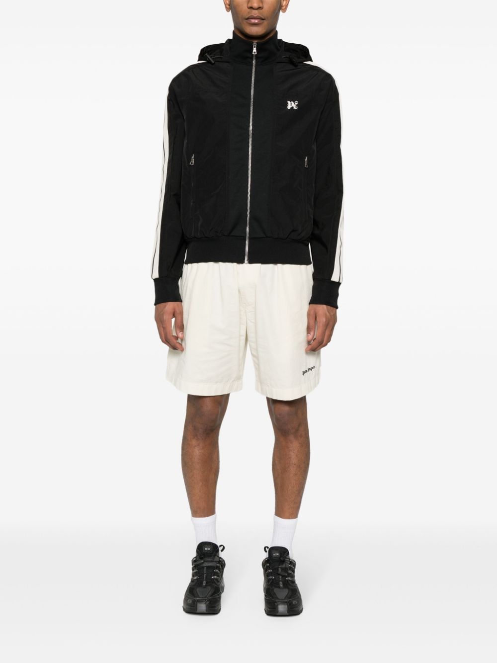 Palm Angels QR code front zip fastening Monogram track jacket