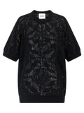 Nude Openwork Cotton Sweater
