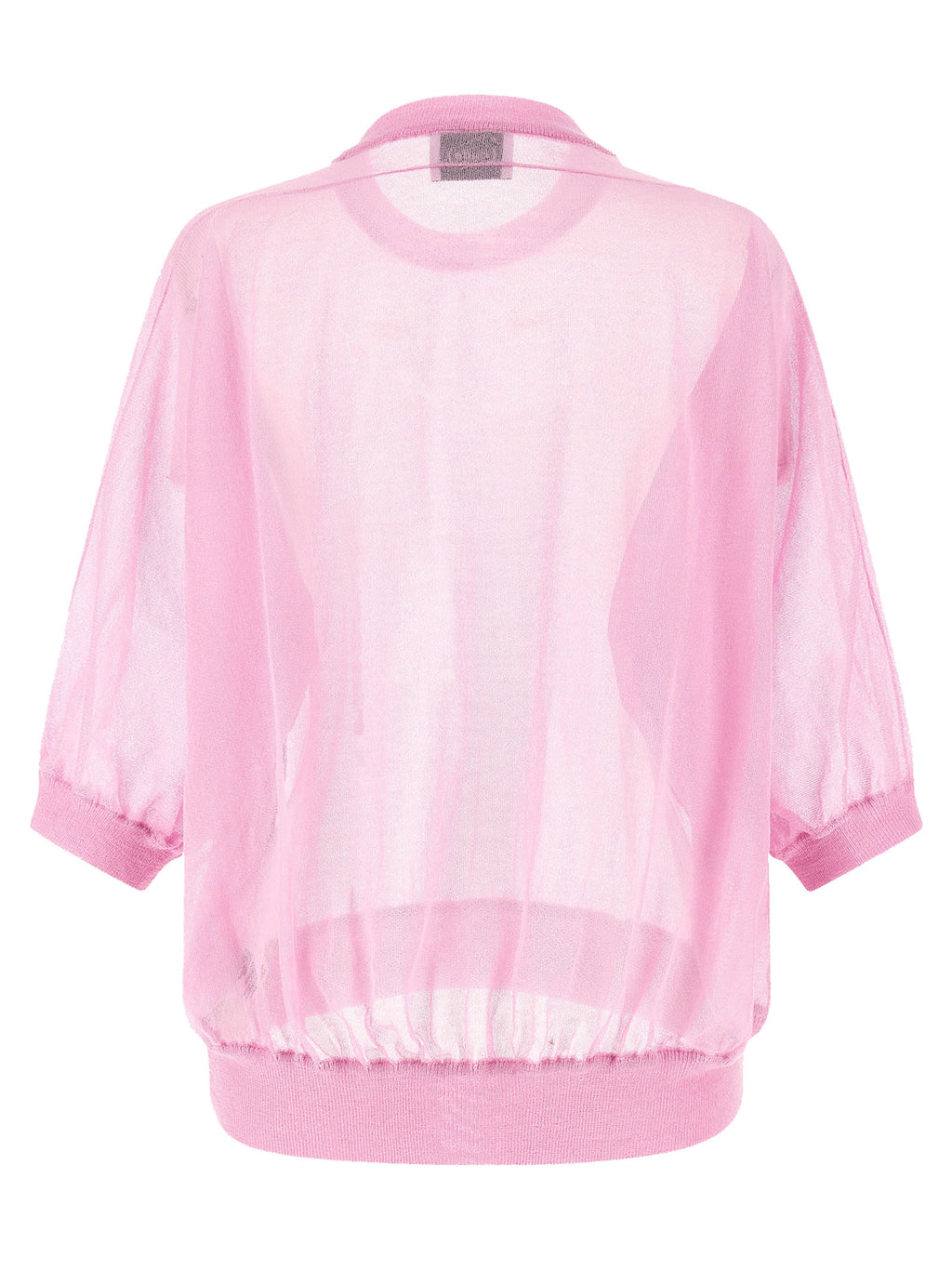 Nude Semi-sheer Cotton Sweater
