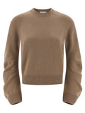 Nude Curved Sleeve Sweater