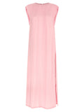Nude Round-neck Dress
