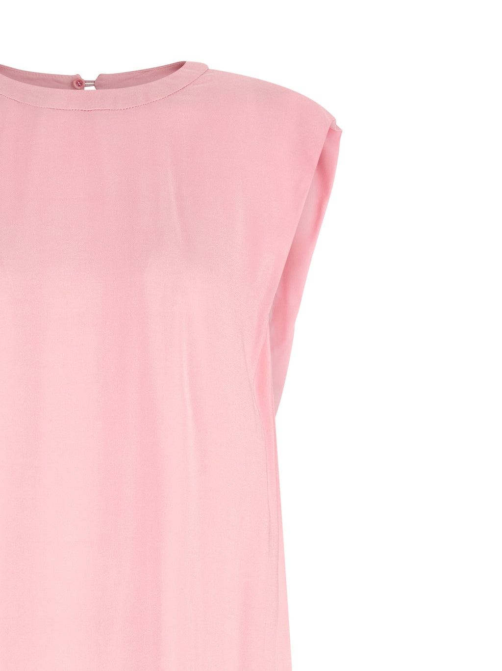 Nude Round-neck Dress