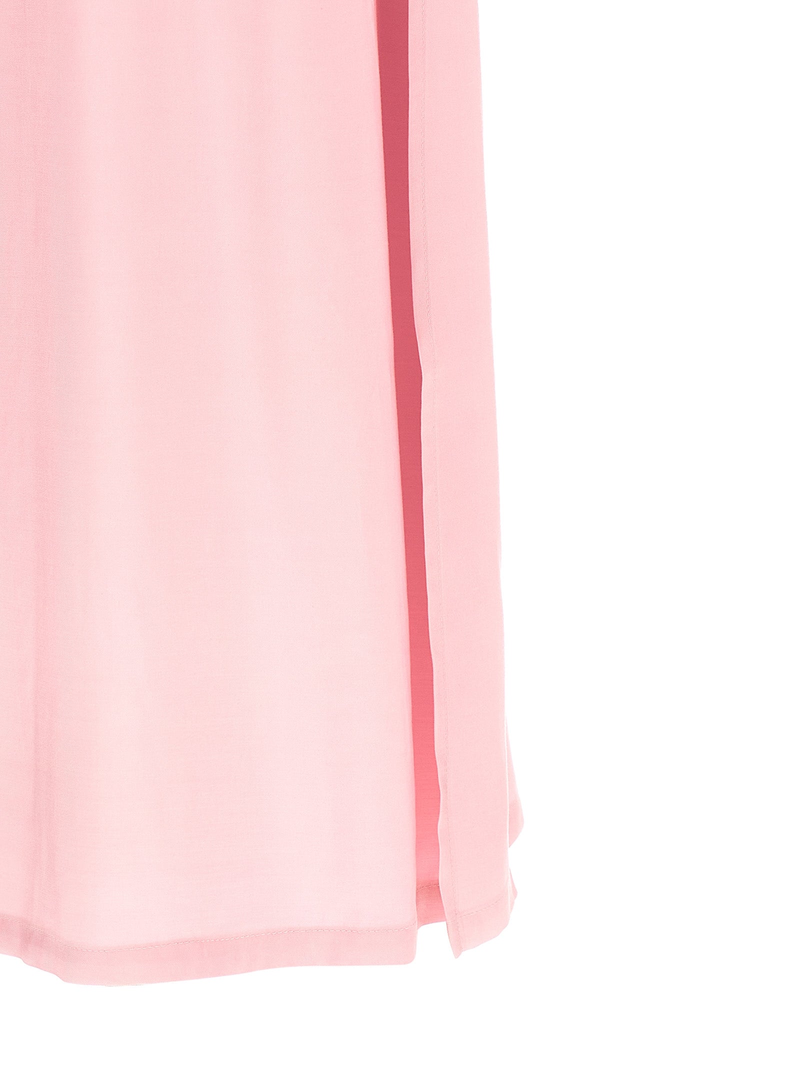 Nude Round-neck Dress
