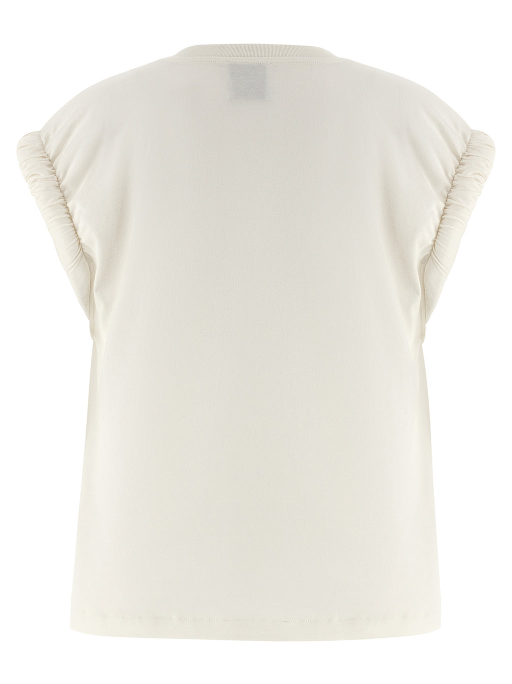 Nude Curled Sleeve T-shirt