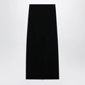 The Row Iphora high-waisted wool column skirt in black